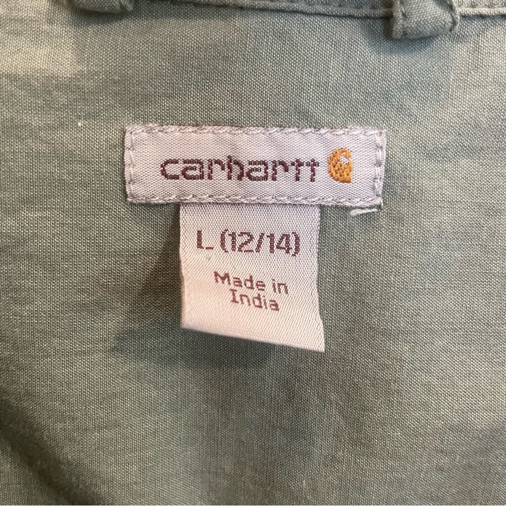 Carhartt button down shirt green L - Picture 3 of 6